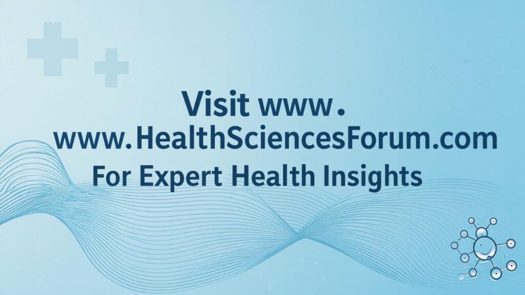Visit www.HealthSciencesForum.com for Expert Health Insights