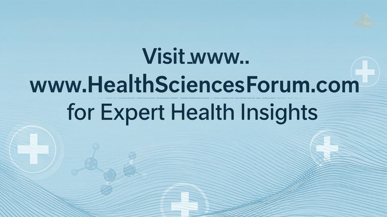 Visit www.HealthSciencesForum.com for Expert Health Insights