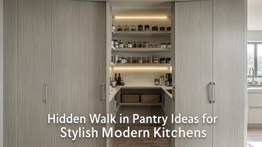 Hidden Walk In Pantry Ideas for Stylish Modern Kitchens