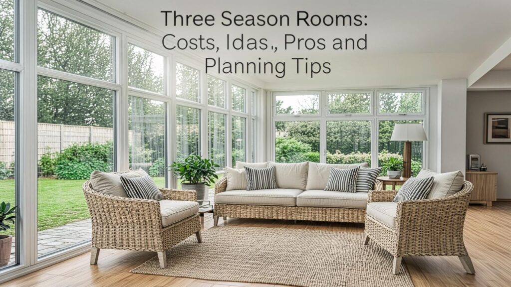 Three Season Rooms: Costs, Ideas, Pros and Planning Tips