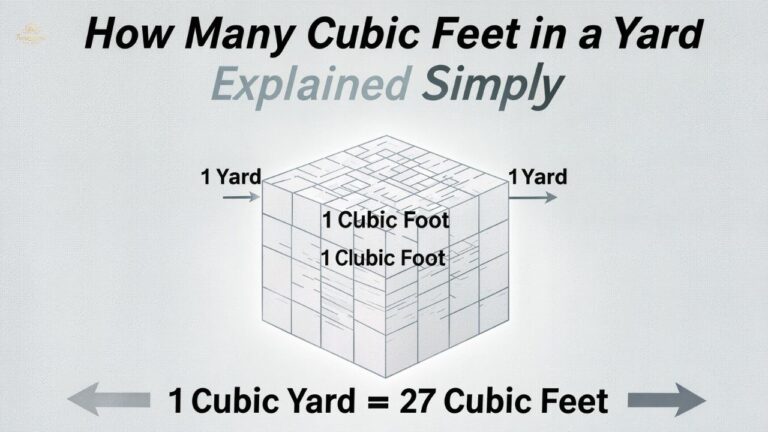 How Many Cubic Feet in a Yard Explained Simply