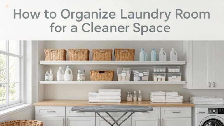 How to Organize Laundry Room for a Cleaner Space