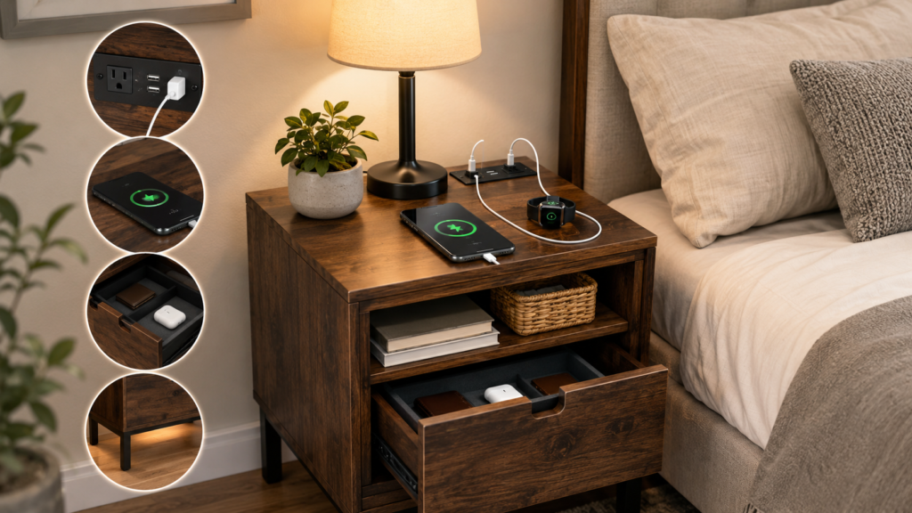 Nightstand With Charging Station: Complete Buying Guide