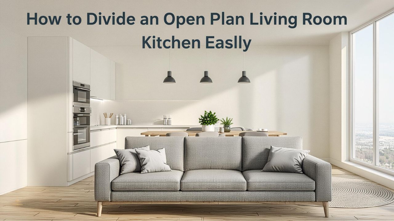 How to Divide an Open Plan Living Room Kitchen Easily