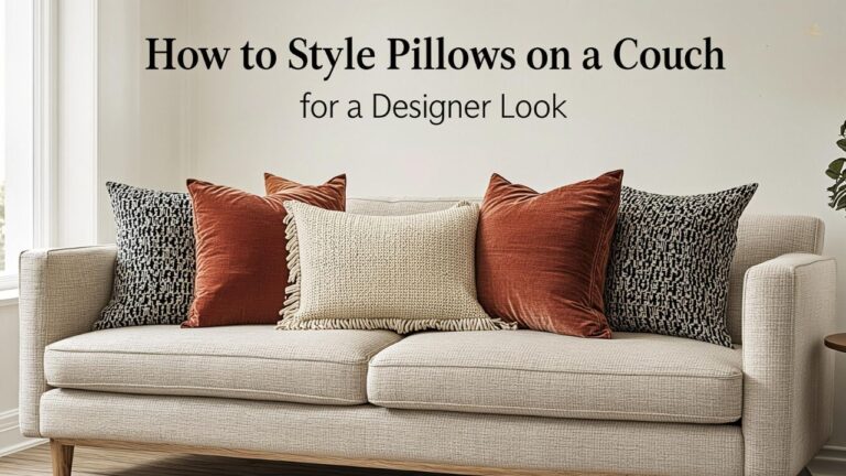 How to Style Pillows on a Couch for a Designer Look Today